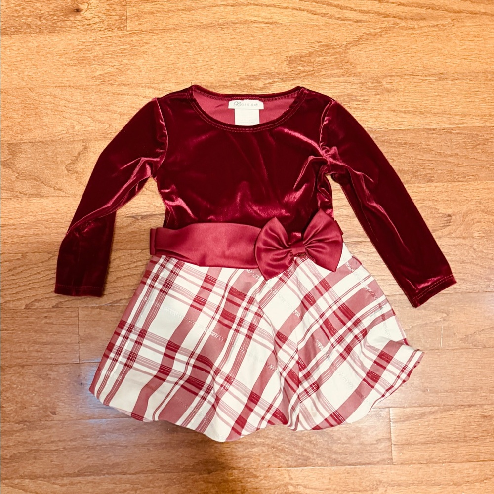 Bonnie Jean Red Velvet Dress